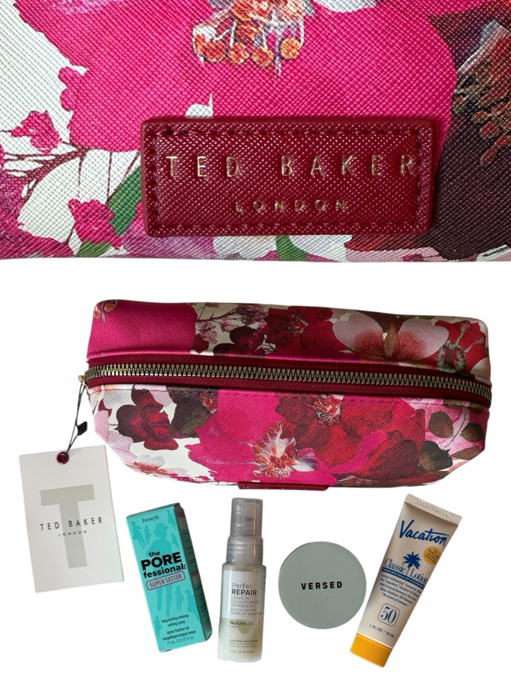 Beauty Bundle - TED BAKER LONDON Cosmetic Pouch + 4 Beauty Products. Brand New.